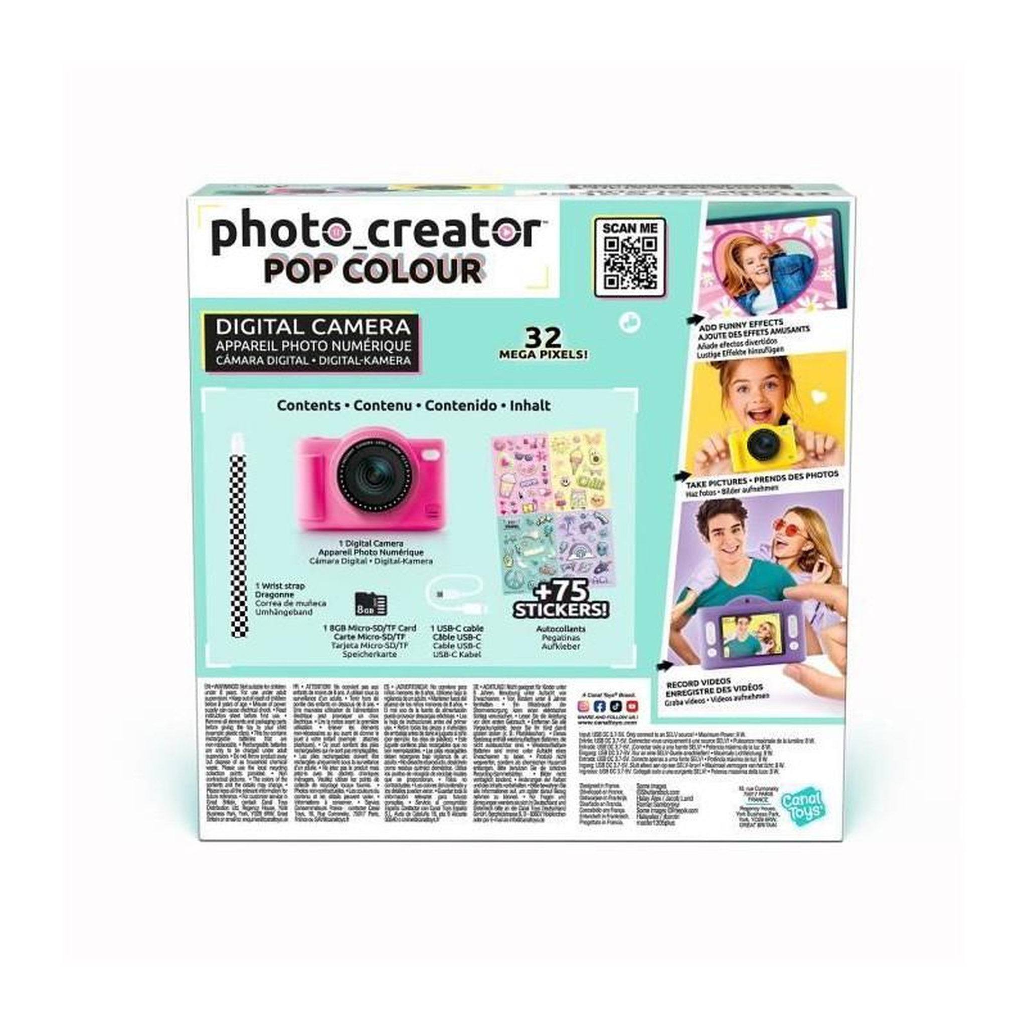 Voir la diapositive 3 : Canal Toys Canal Toys - Photo Creator -Appareil Photo Numérique Pop Couleur Jaune- Avec carte SD 32Go incluse
