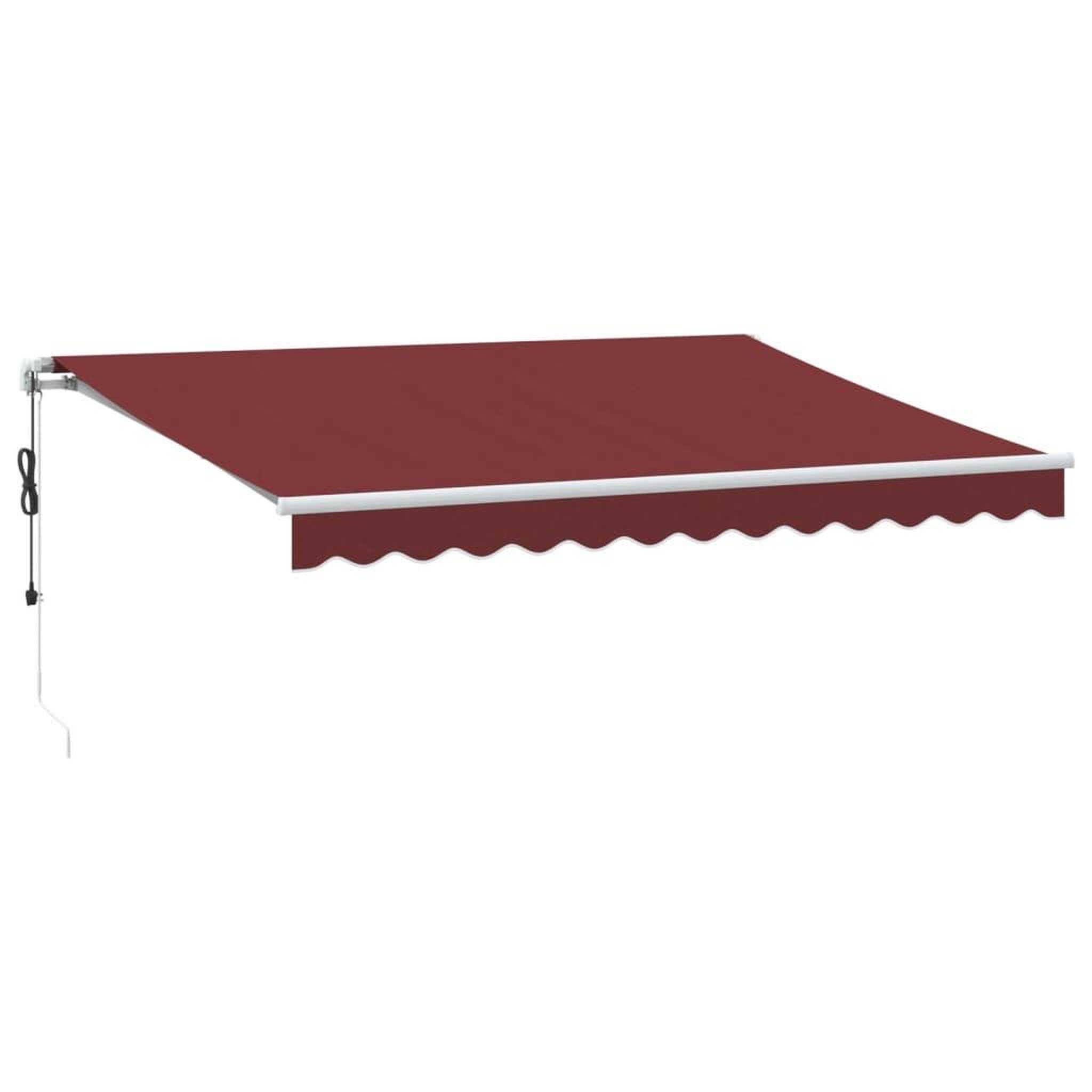 Voir la diapositive 2 : VIDAXL Auvent retractable automatique avec LED bordeaux 350x250 cm