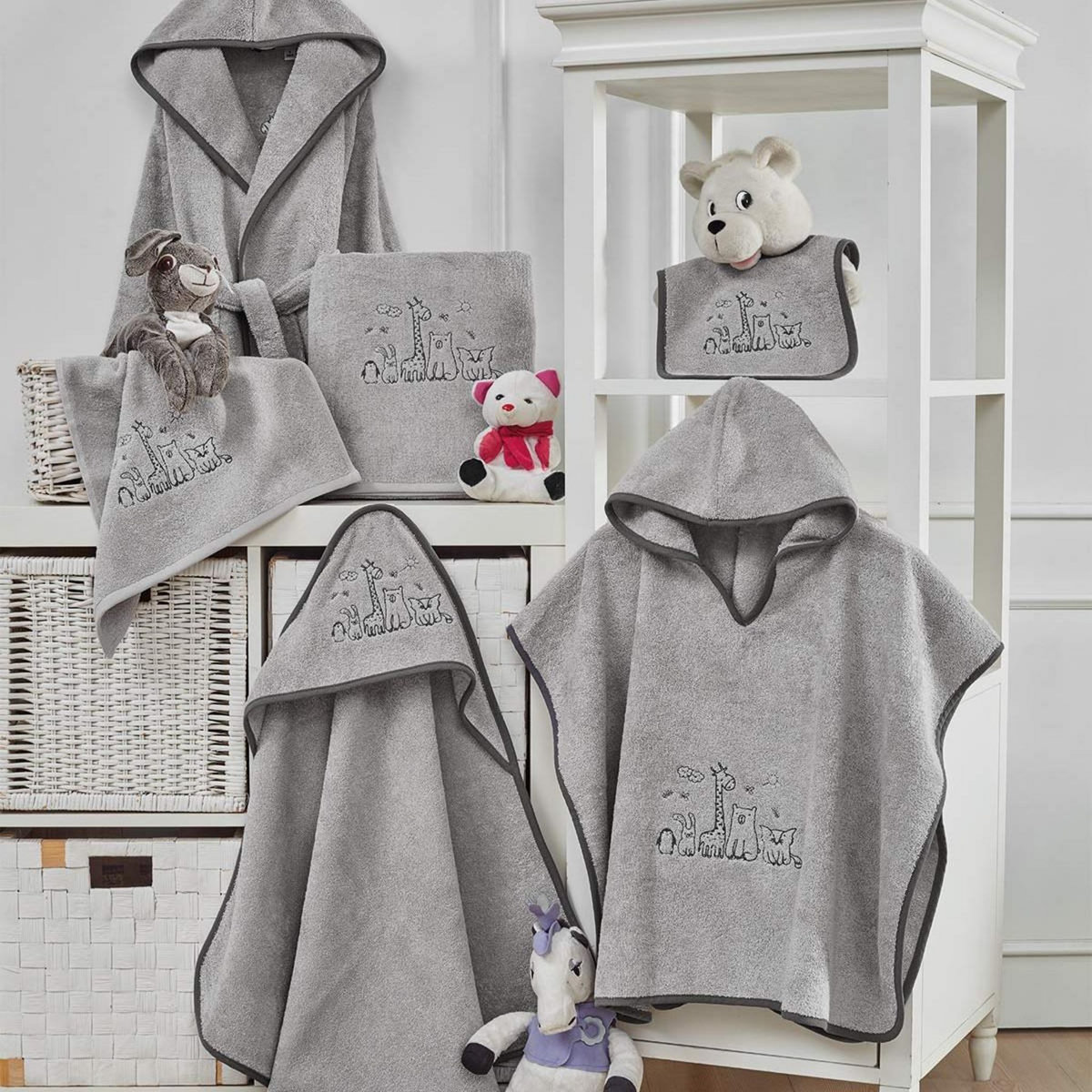 Sensei Maison Ensemble enfant 1 serviette de toilette + 1 drap de bain BABY JUNGLE