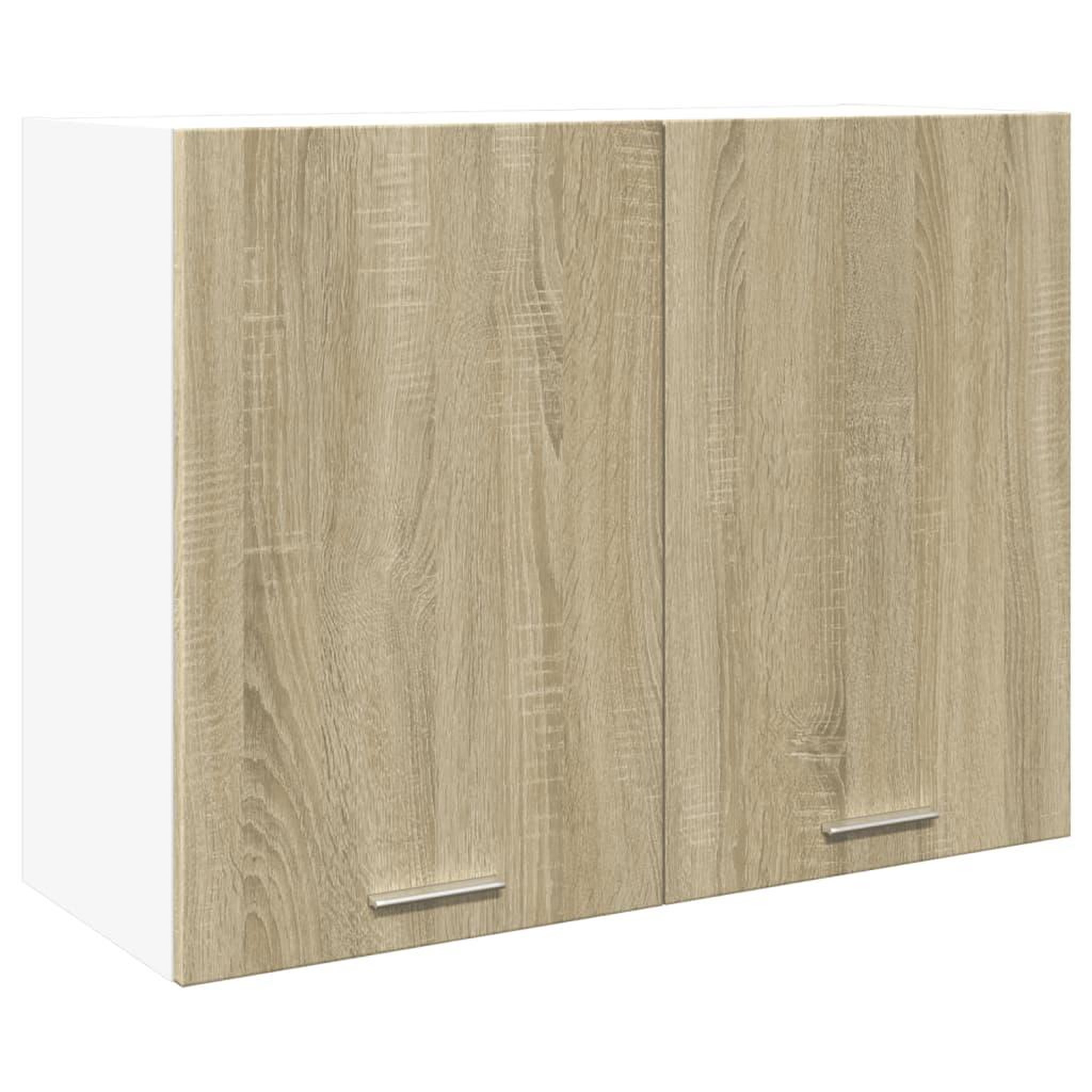 Voir la diapositive 2 : VIDAXL Armoire suspendue Chene sonoma 80x31x60 cm Agglomere