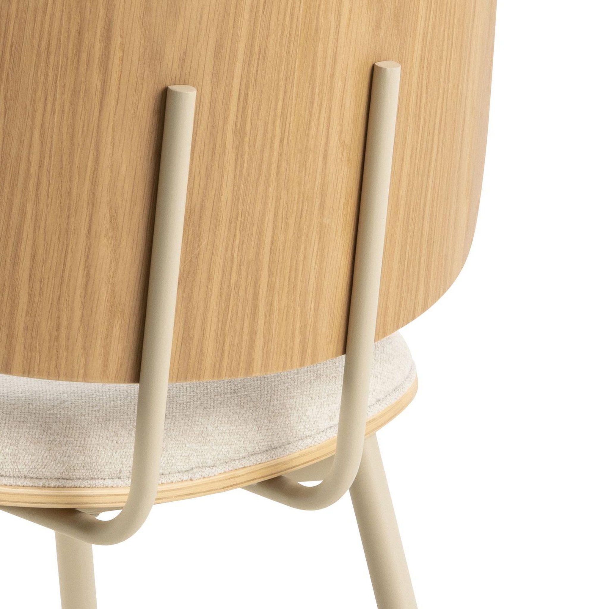 Voir la diapositive 5 : TOILINUX Lot de 2 chaises de salle à manger aulne - beige