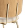 Voir la diapositive 5 : TOILINUX Lot de 2 chaises de salle à manger AULNE - Beige
