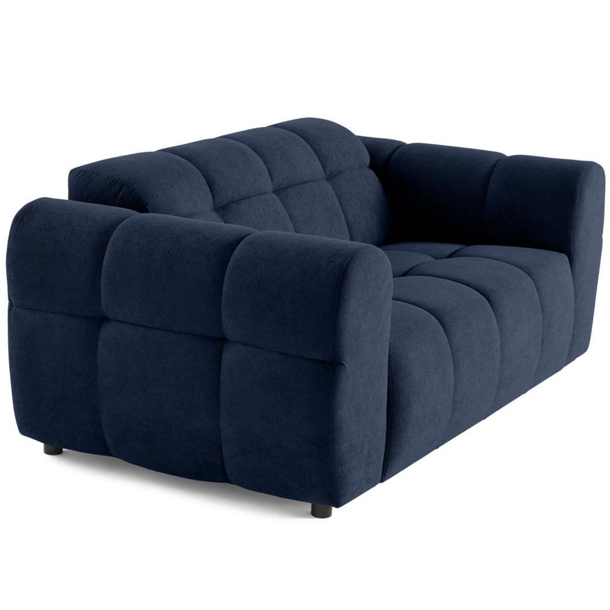 LISA DESIGN Ray - canapé droit 2 places en tissu texturé