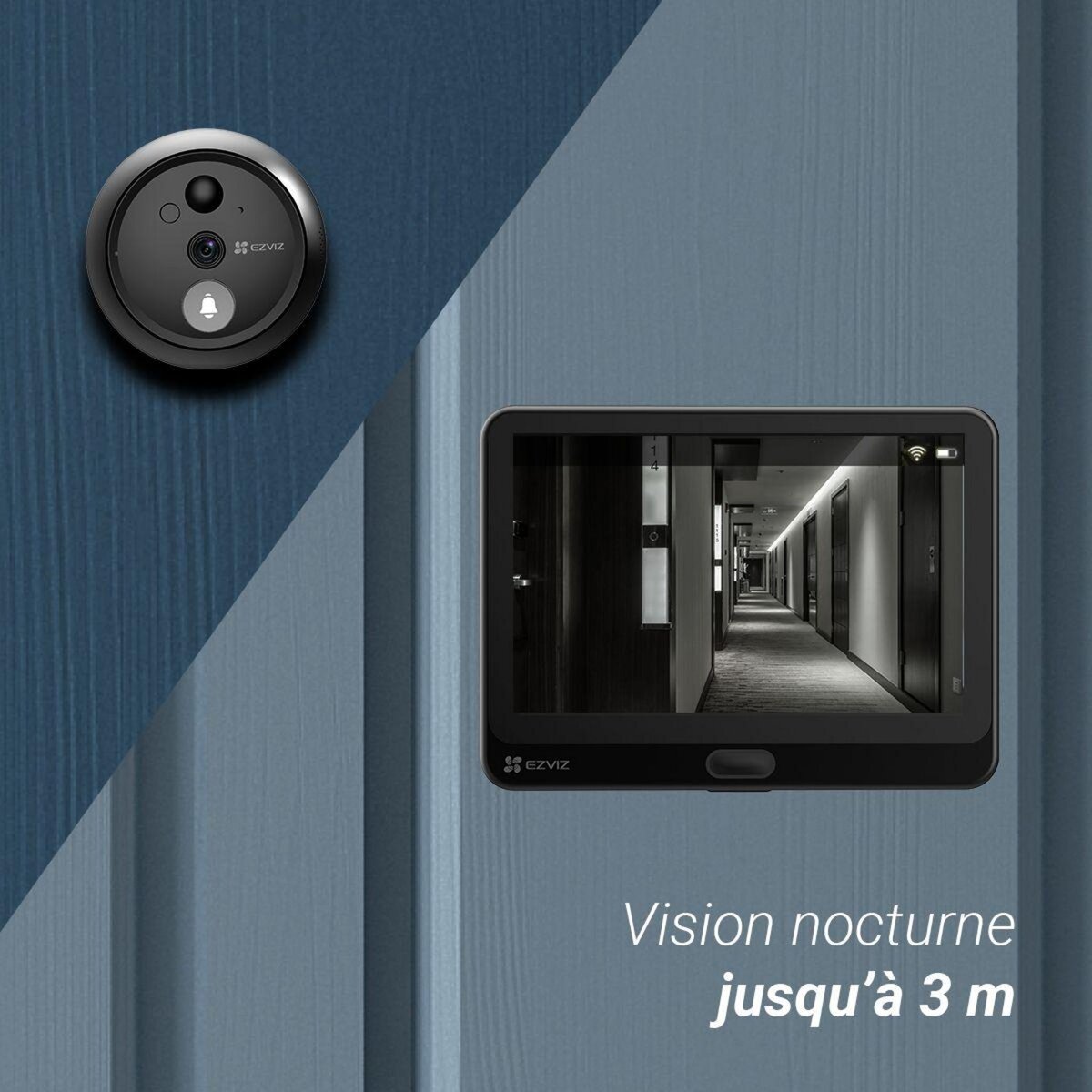 EZVIZ Judas connecté HP4 - 1080P / écran 4.3 pouces