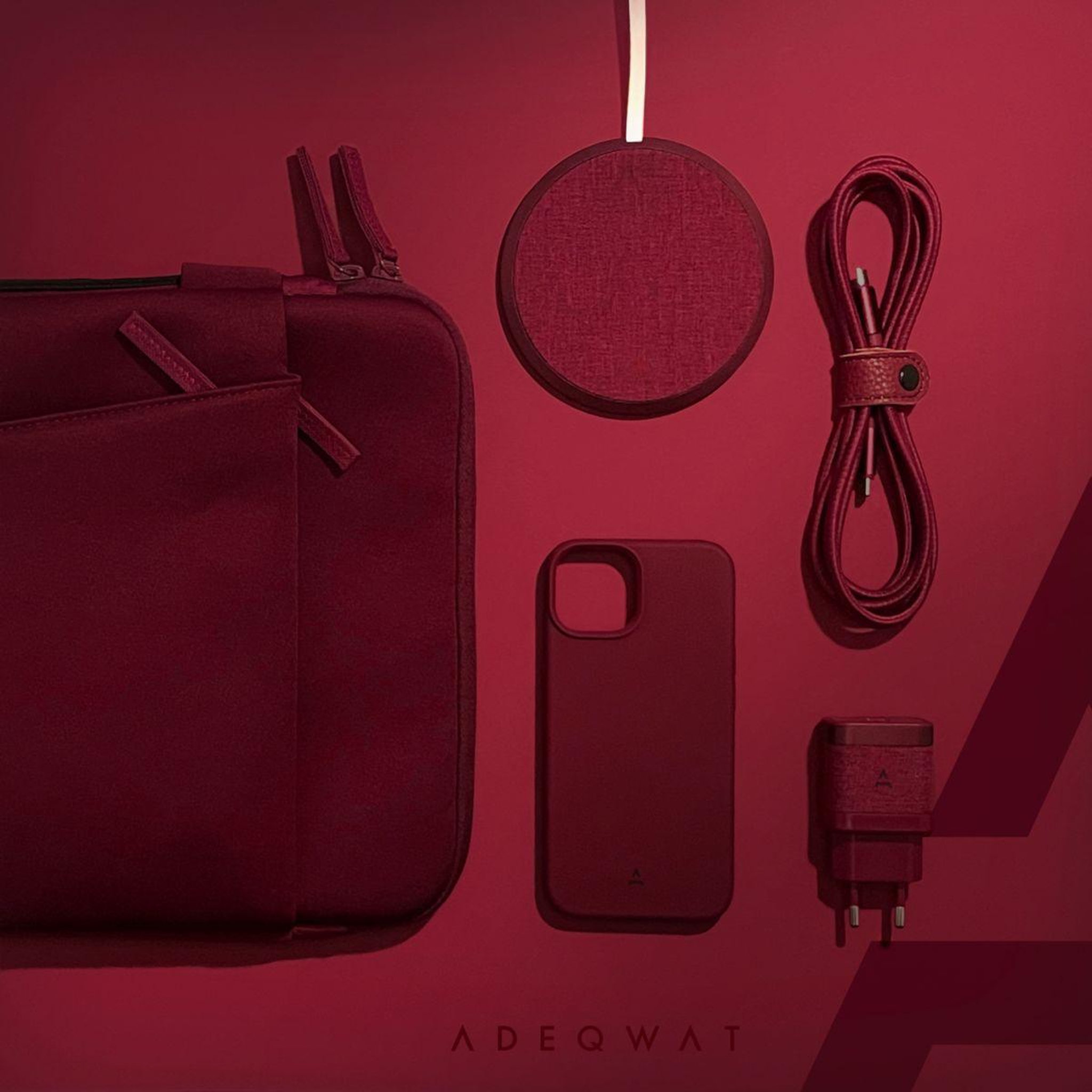 Voir la diapositive 2 : ADEQWAT Coque samsung s23 - dark red