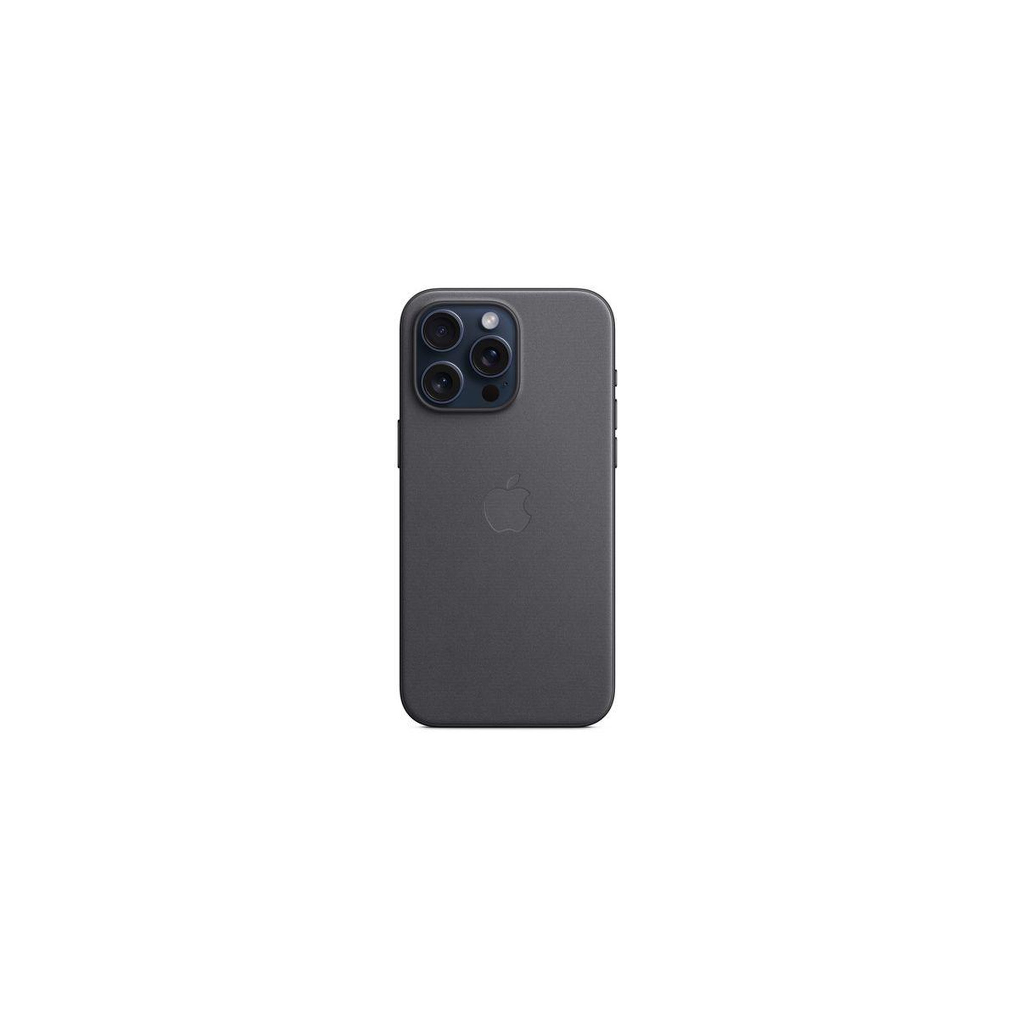 Voir la diapositive 2 : APPLE Coque iPhone 15 Pro Max MagSafe tissu fin Noir
