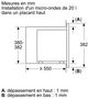 Voir la diapositive 6 : BOSCH Micro-ondes solo 20l 800w encastrable noir - bfl623mb3