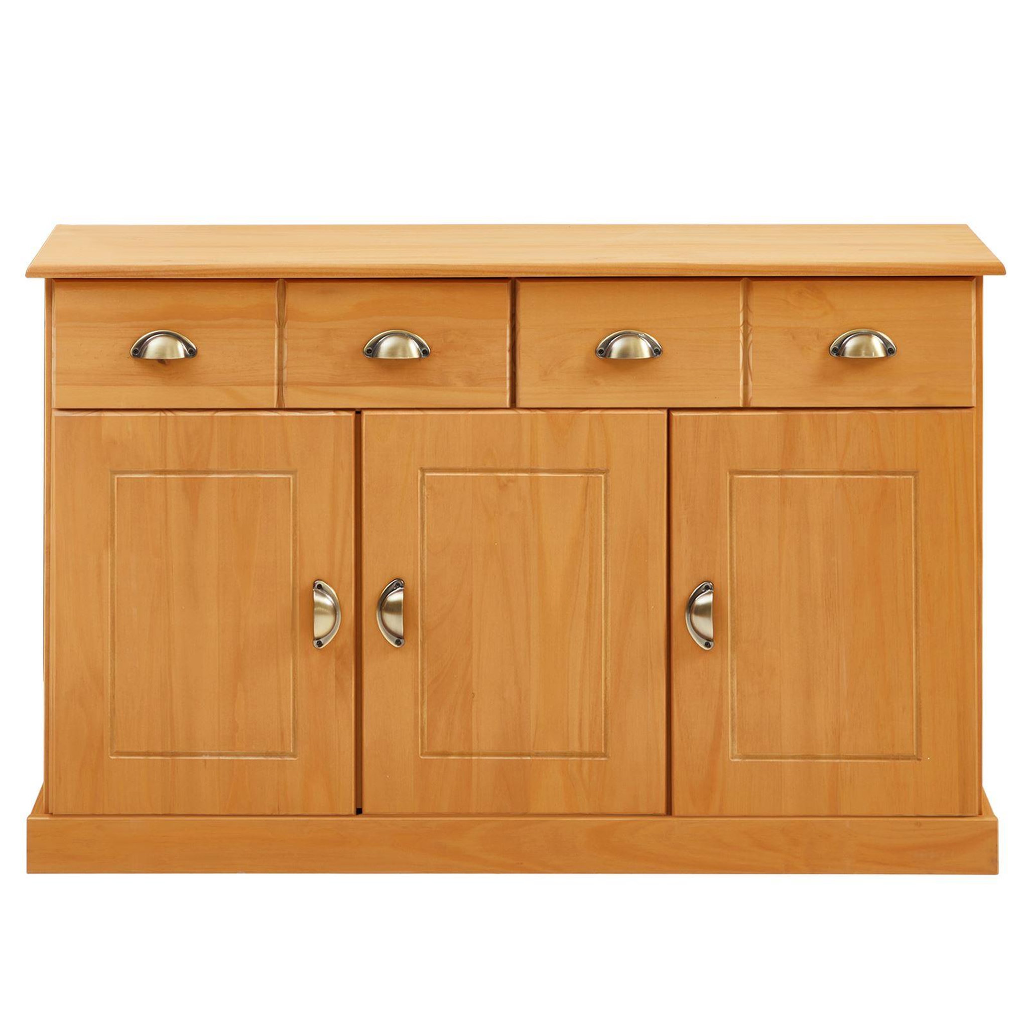 Voir la diapositive 3 : IDIMEX Buffet salon PARIS L116cm bois massif