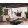 Voir la diapositive 4 : BEST MOBILIER Estelle - buffet bas - 2 portes et 2 tiroirs - 181 cm