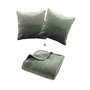 Voir la diapositive 2 : Paris Prix Couvre-Lit & 2 Housses de Coussin  Solange  240x260cm Vert Cèdre