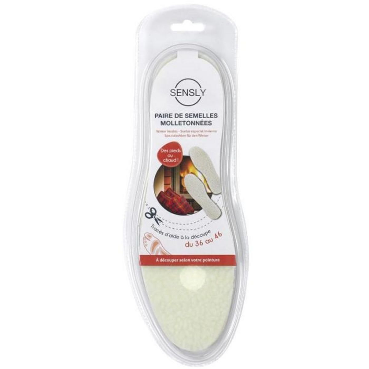 Paris Prix Semelles à Découper  Hiver  Taille 36/46 Blanc