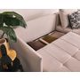 Voir la diapositive 4 : BEST MOBILIER Petra - canapé d'angle réversible - convertible avec coffre - 4 places - en velours