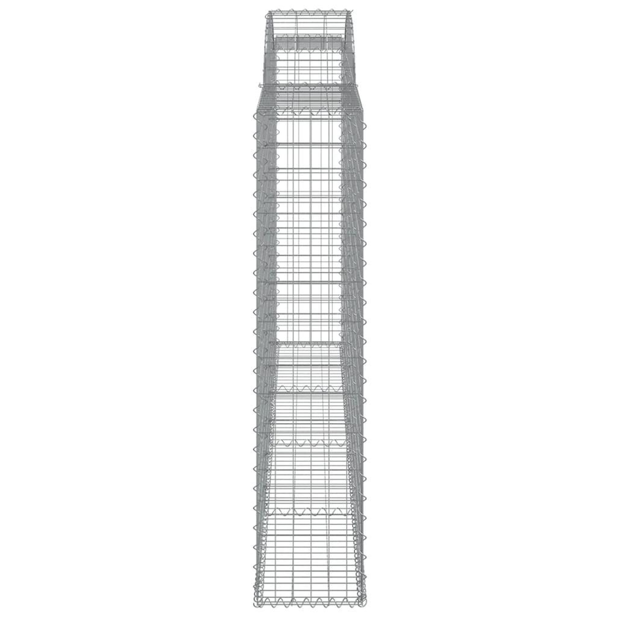 Voir la diapositive 4 : VIDAXL Panier de gabions arque 300x30x140/160 cm Fer galvanise