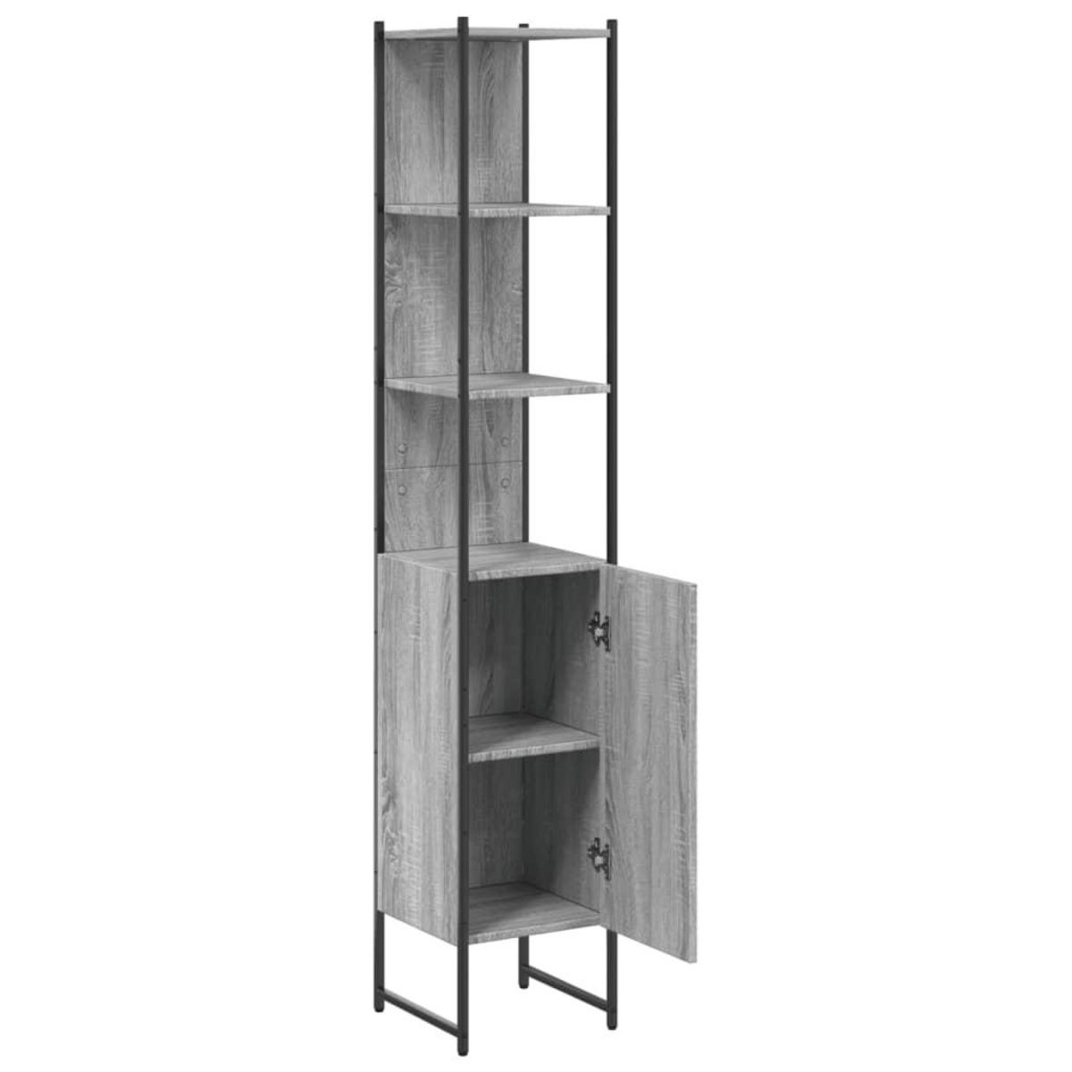 VIDAXL Armoire de salle de bain sonoma gris bois d'ingenierie