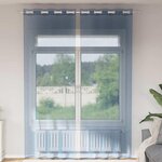 VIDAXL Rideaux en voile avec œillets 2 pcs bleu royal