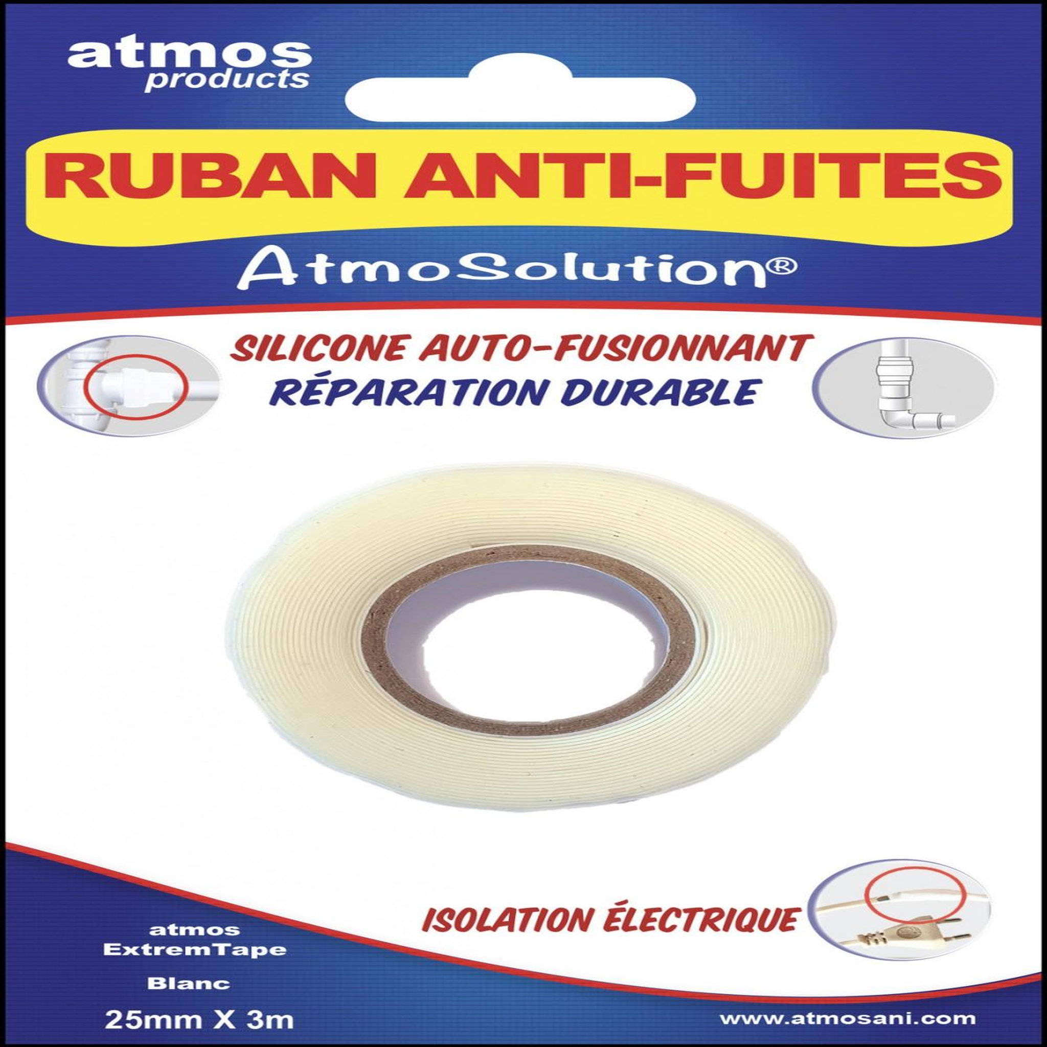 CENTRALE BRICO Ruban de réparation blanc ATMOS