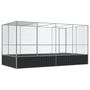 Voir la diapositive 5 : VIDAXL Voliere avec extension argente 418x207x212 cm acier