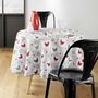 Voir la diapositive 2 : Paris Prix Nappe Ronde Toile Cirée  Suzette  160cm Gris & Rouge