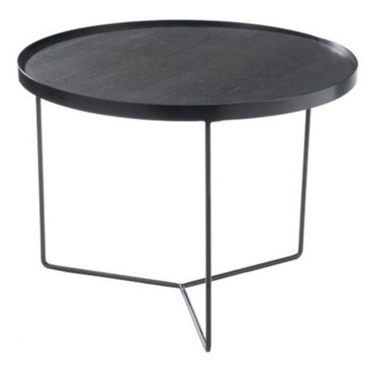 Paris Prix Table d'Appoint ronde  Gigogne  60cm Marron