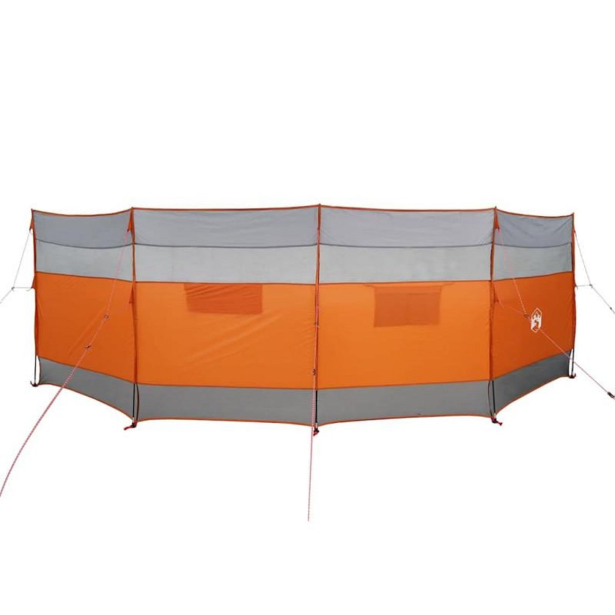 VIDAXL Brise vent de camping gris et orange 510x153 cm imperméable