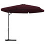 Voir la diapositive 2 : VIDAXL Parasol de jardin avec mat en acier 300 cm Rouge bordeaux