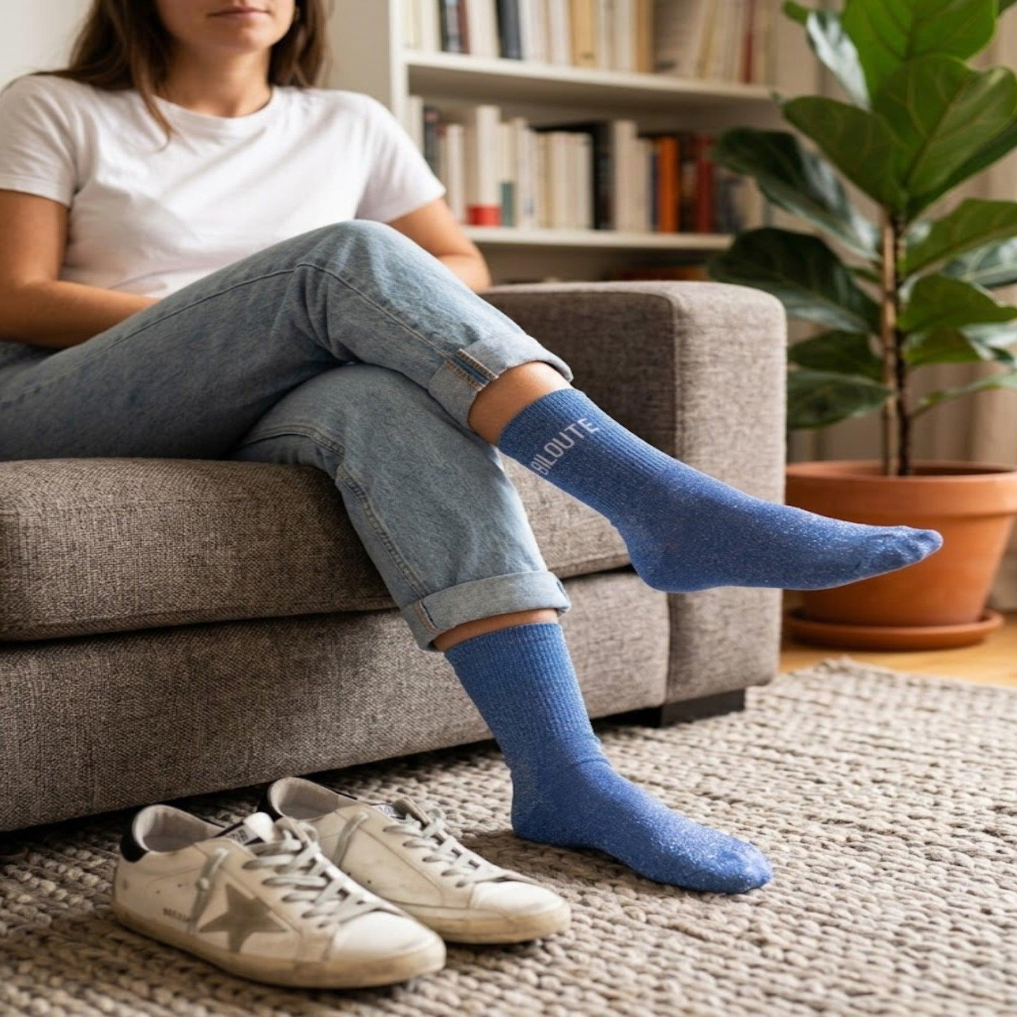 Voir la diapositive 2 : LE BAR A CHAUSSETTES Chaussettes femme à paillettes lbc - biloute