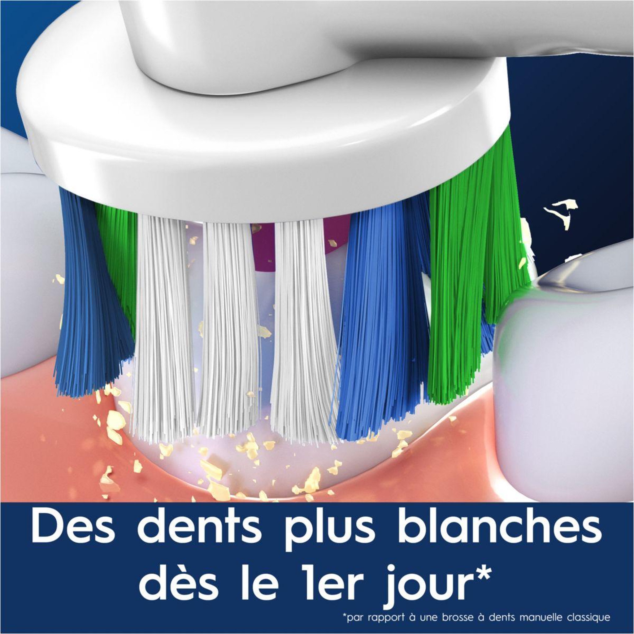 Voir la diapositive 3 : ORAL B Brossette dentaire Brossettes 3D White x3 X-filaments