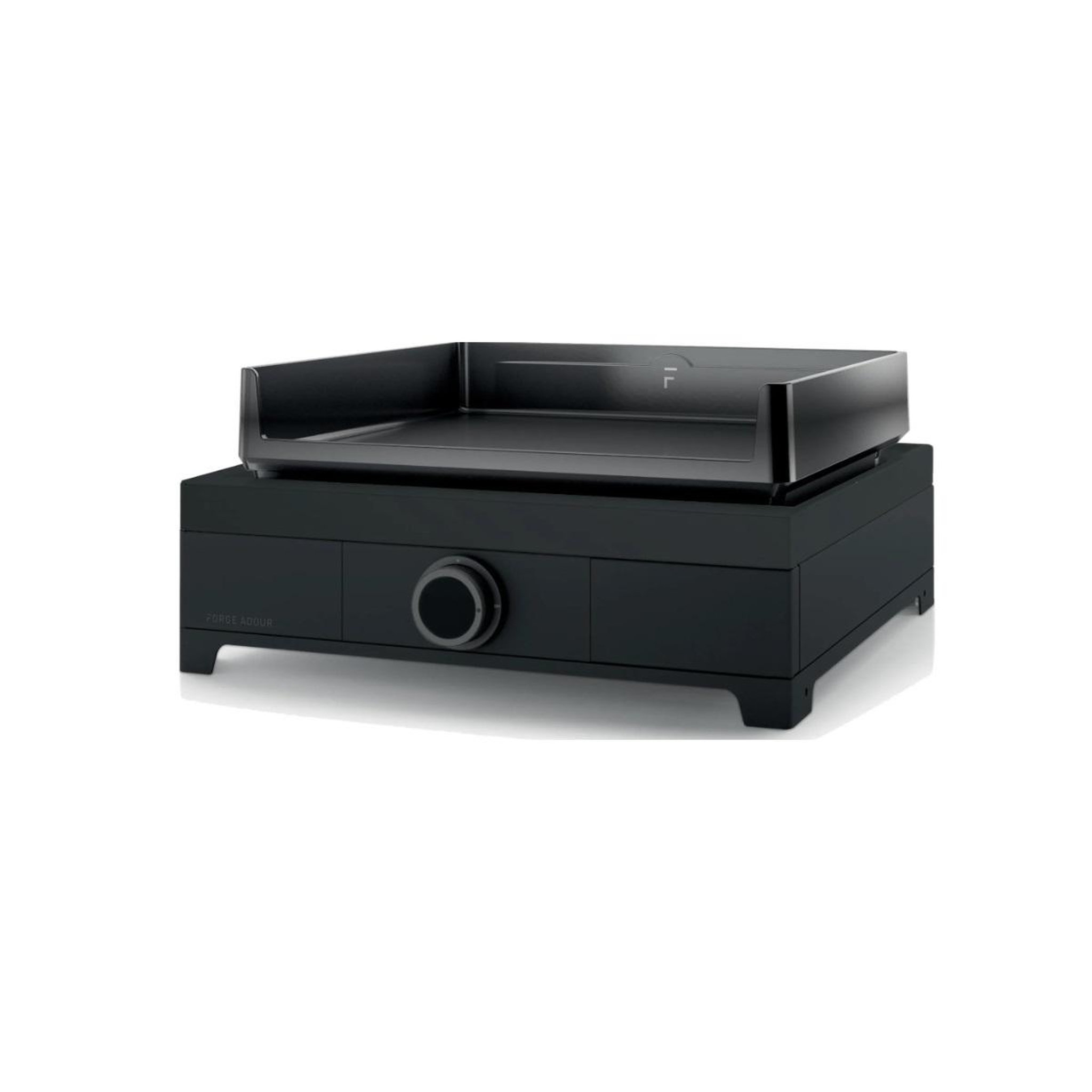 FORGE ADOUR Plancha gaz 3200w plaque fonte émaillée 43.5x42cm noir - moderng45an