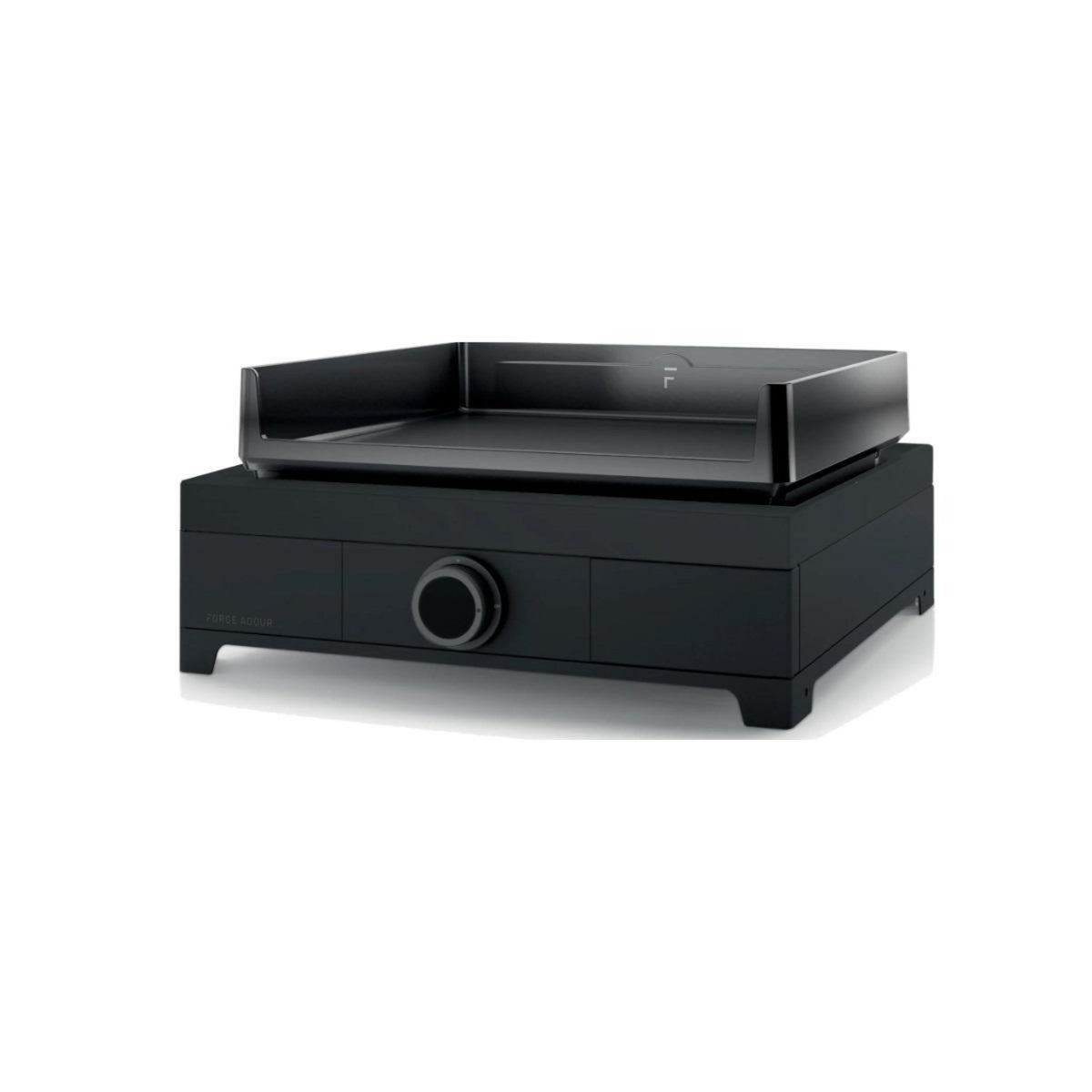 FORGE ADOUR Plancha gaz 3200w plaque fonte émaillée 43.5x42cm noir - MODERNG45AN