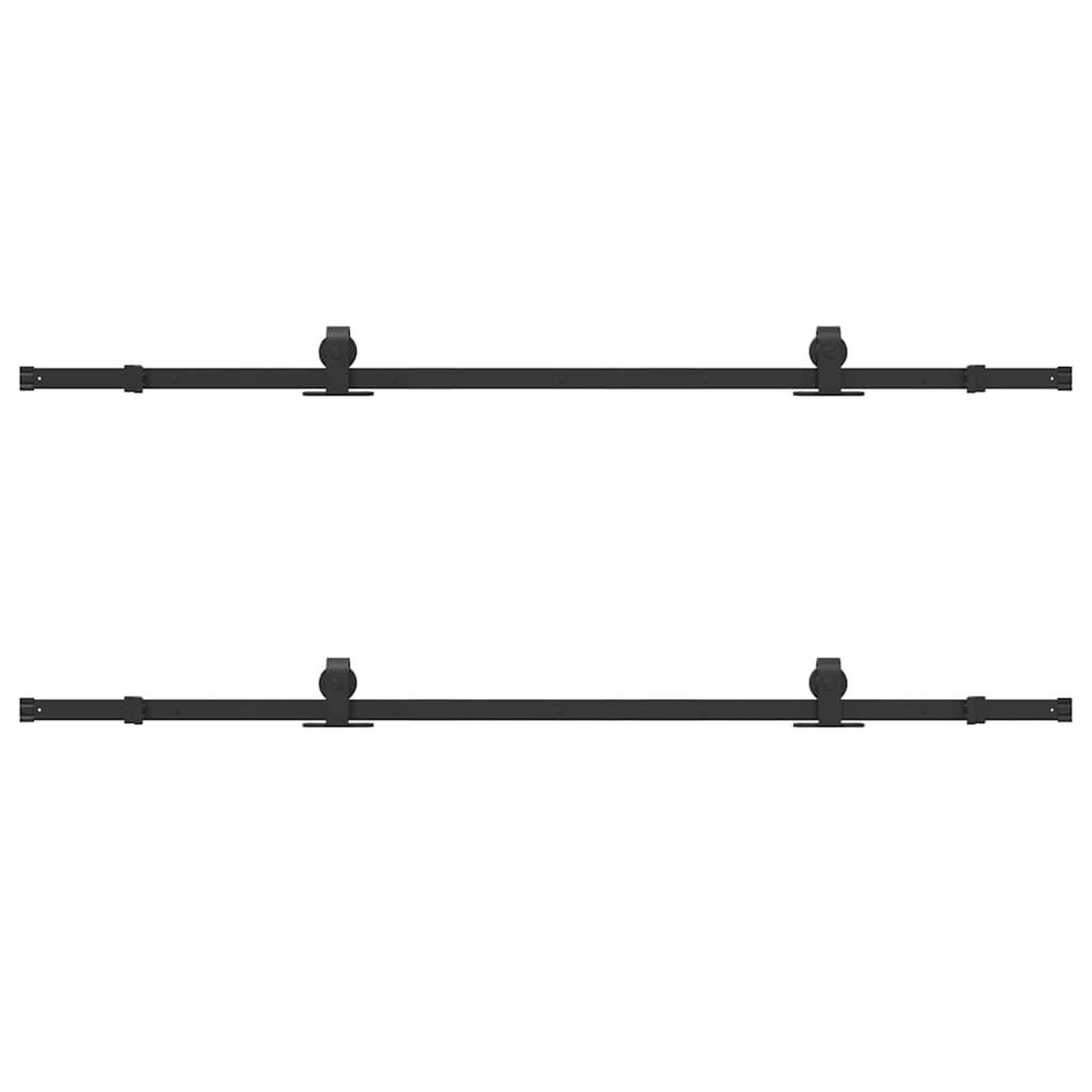 Voir la diapositive 5 : VIDAXL Kit de quincaillerie de porte coulissante 305 cm acier noir