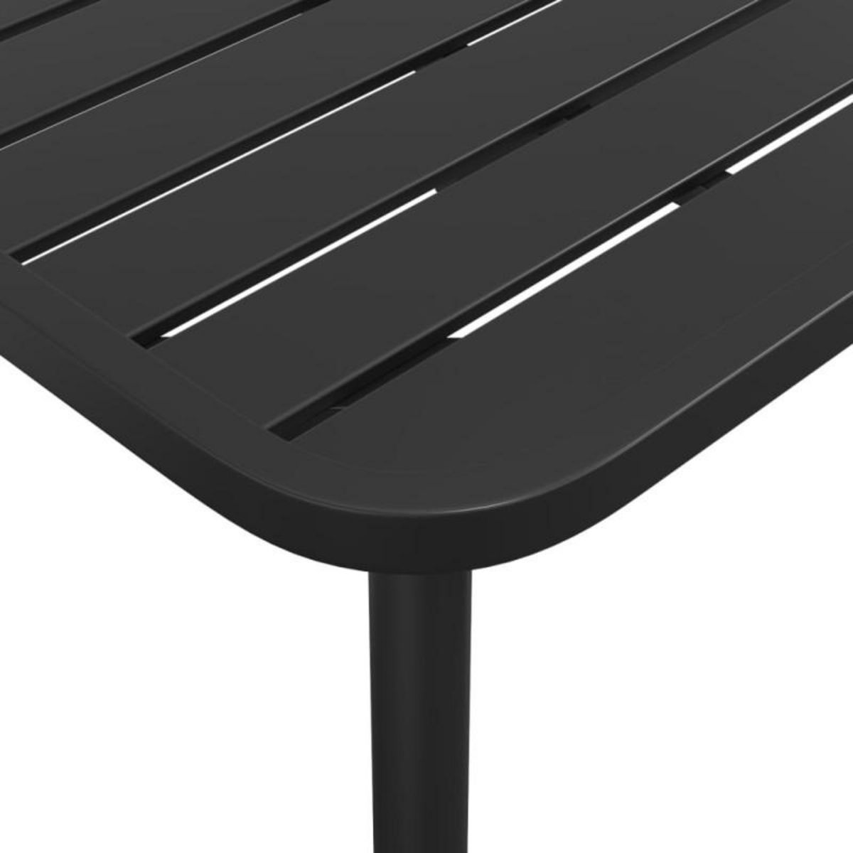 VIDAXL Table de jardin anthracite 200x100x71 cm acier