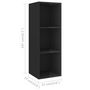 Voir la diapositive 5 : VIDAXL Meubles TV muraux 2 pcs Noir brillant Bois d'ingenierie