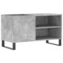 Voir la diapositive 2 : VIDAXL Armoire a disques gris beton 85x38x48 cm bois d'ingenierie