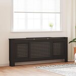 VIDAXL Cache-radiateur MDF Noir 205 cm