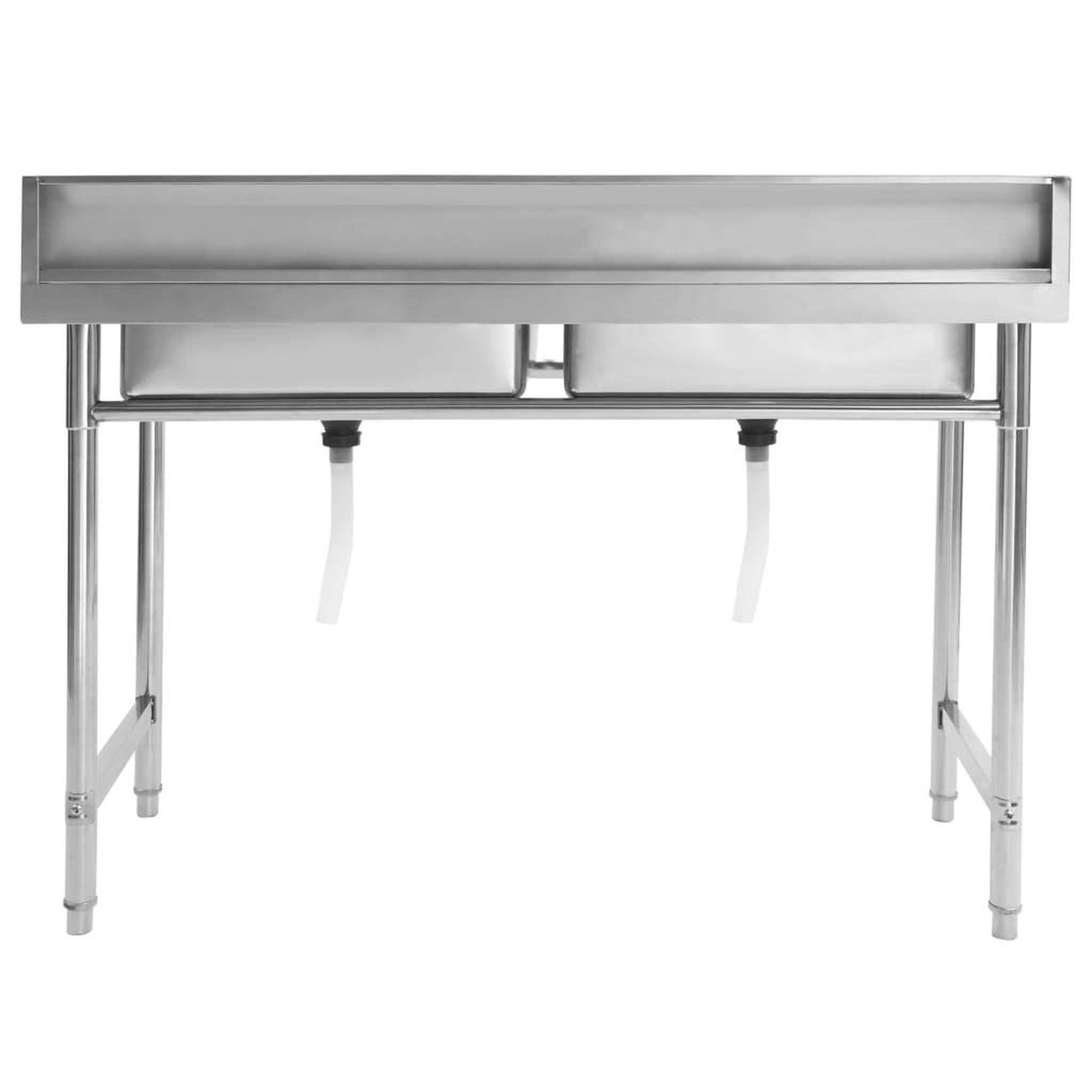 Voir la diapositive 4 : VIDAXL Evier de cuisine a lavabo double Acier inoxydable