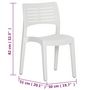 Voir la diapositive 6 : VIDAXL Chaises de jardin lot de 2 Blanc Polypropylene