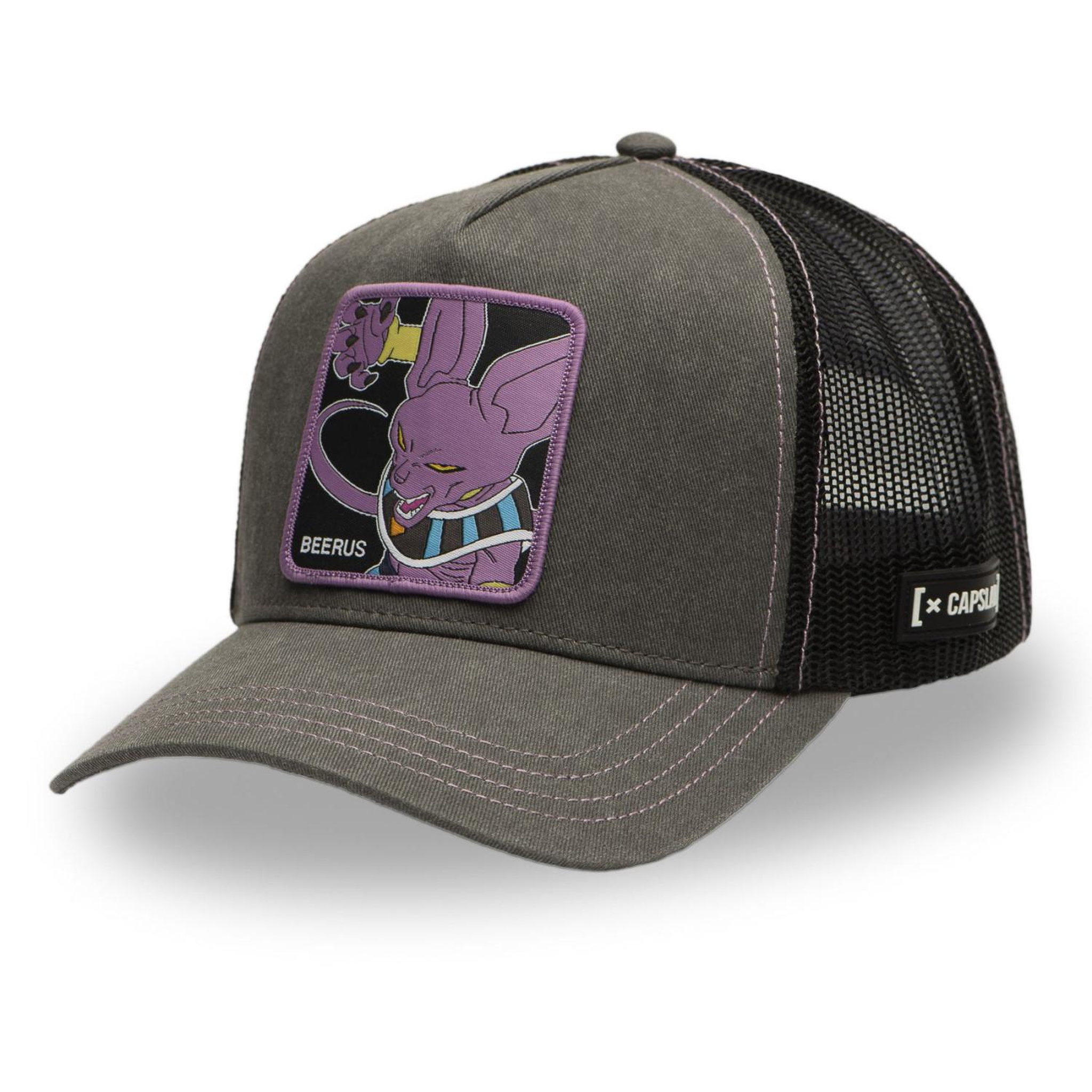 Voir la diapositive 1 : CAPSLAB Casquette trucker avec filet effet délavé Dragon Ball Super Beerus
