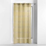 Paris Prix Rideau Voilage à Œillets  Ajourela  140x240cm Jaune