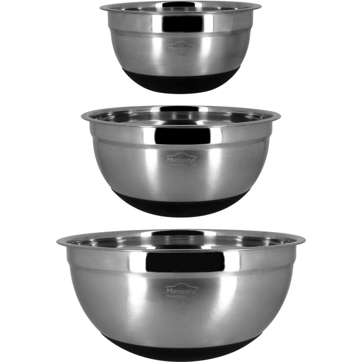 MENASTYL Bol cul de poule inox 17,8 x 9 cm