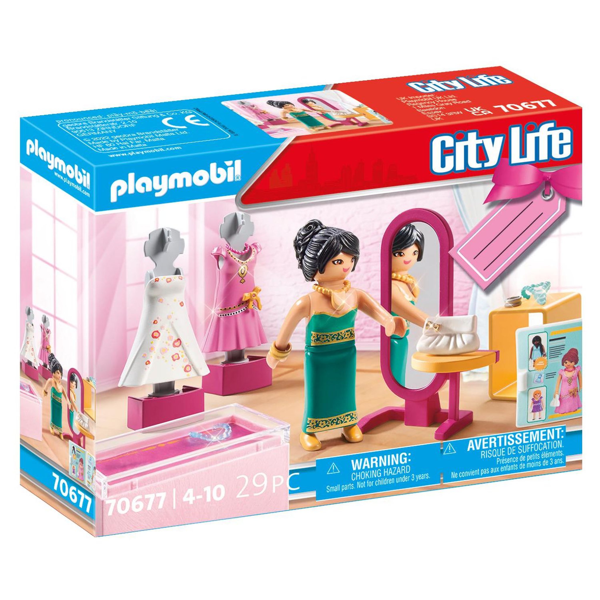 Voir la diapositive 1 : PLAYMOBIL 70677 - City Life Boutique de mode 
