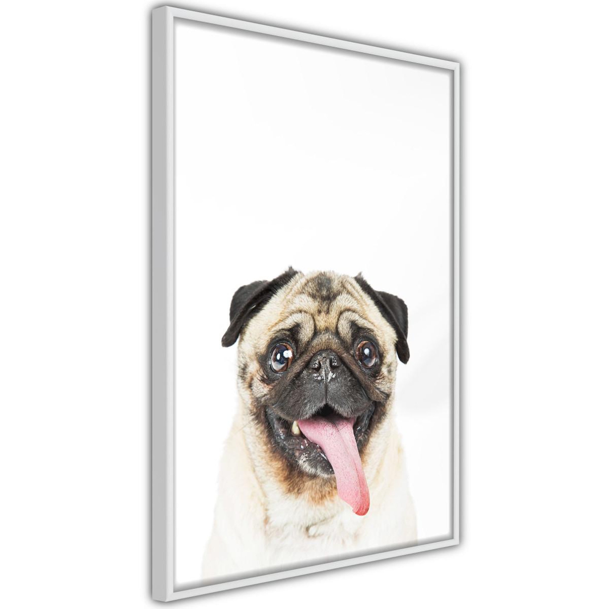 Paris Prix Affiche Murale Encadrée  Funny Pug