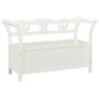 Voir la diapositive 2 : VIDAXL Banc Blanc 107x45x75,5 cm Bois de sapin solide