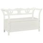 Voir la diapositive 2 : VIDAXL Banc Blanc 107x45x75,5 cm Bois de sapin solide