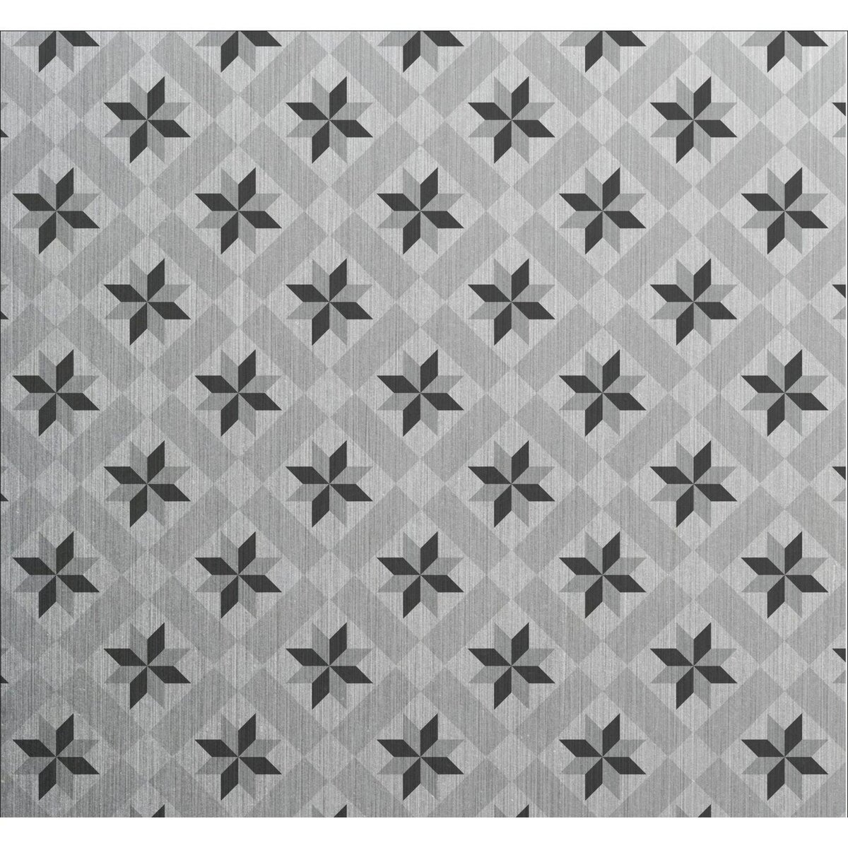 HABITABLE Crédence adhésive en aluminium Carreaux - L. 70 x l. 40 cm - Gris