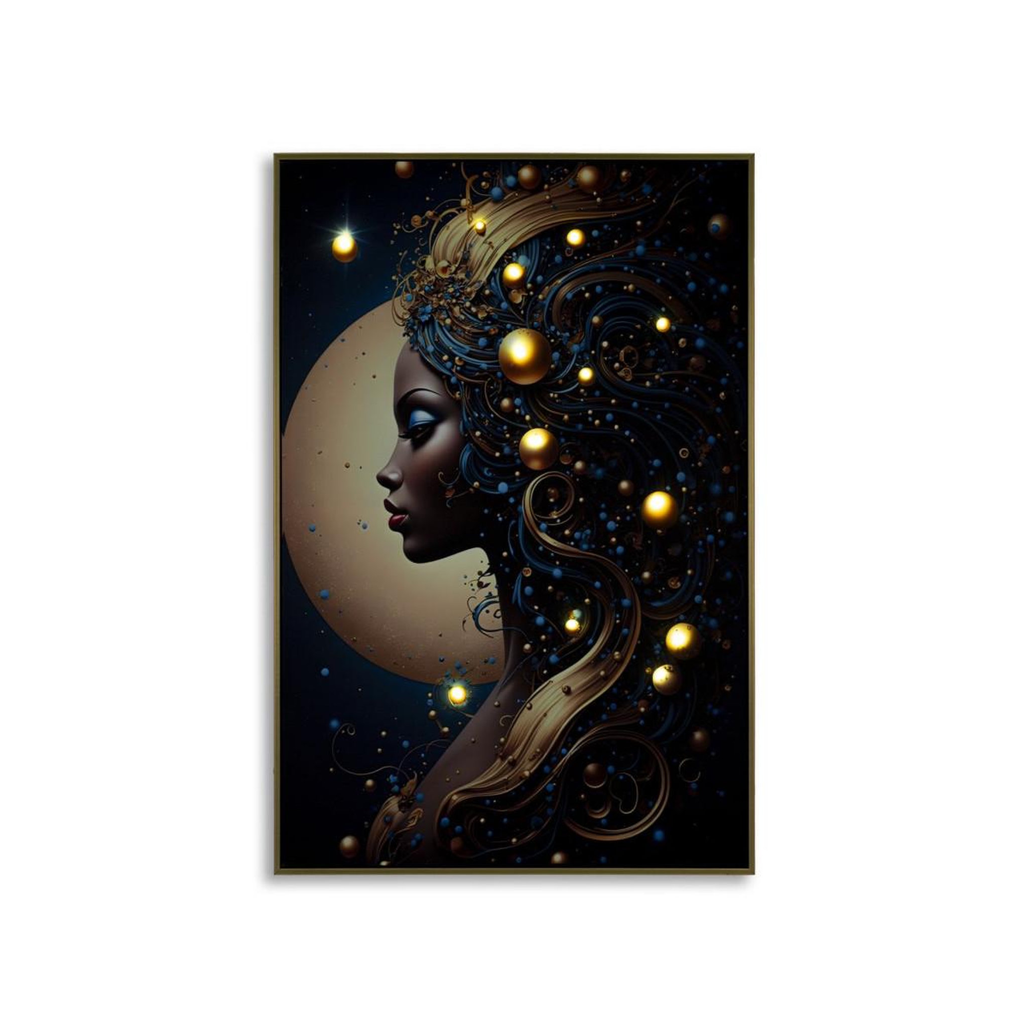 Voir la diapositive 2 : Paris Prix Tableau imprimé à led  minerva ii  60x90cm multicolore