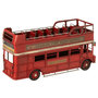 Voir la diapositive 2 : Paris Prix Bus Déco en Métal  Antique  32cm Rouge