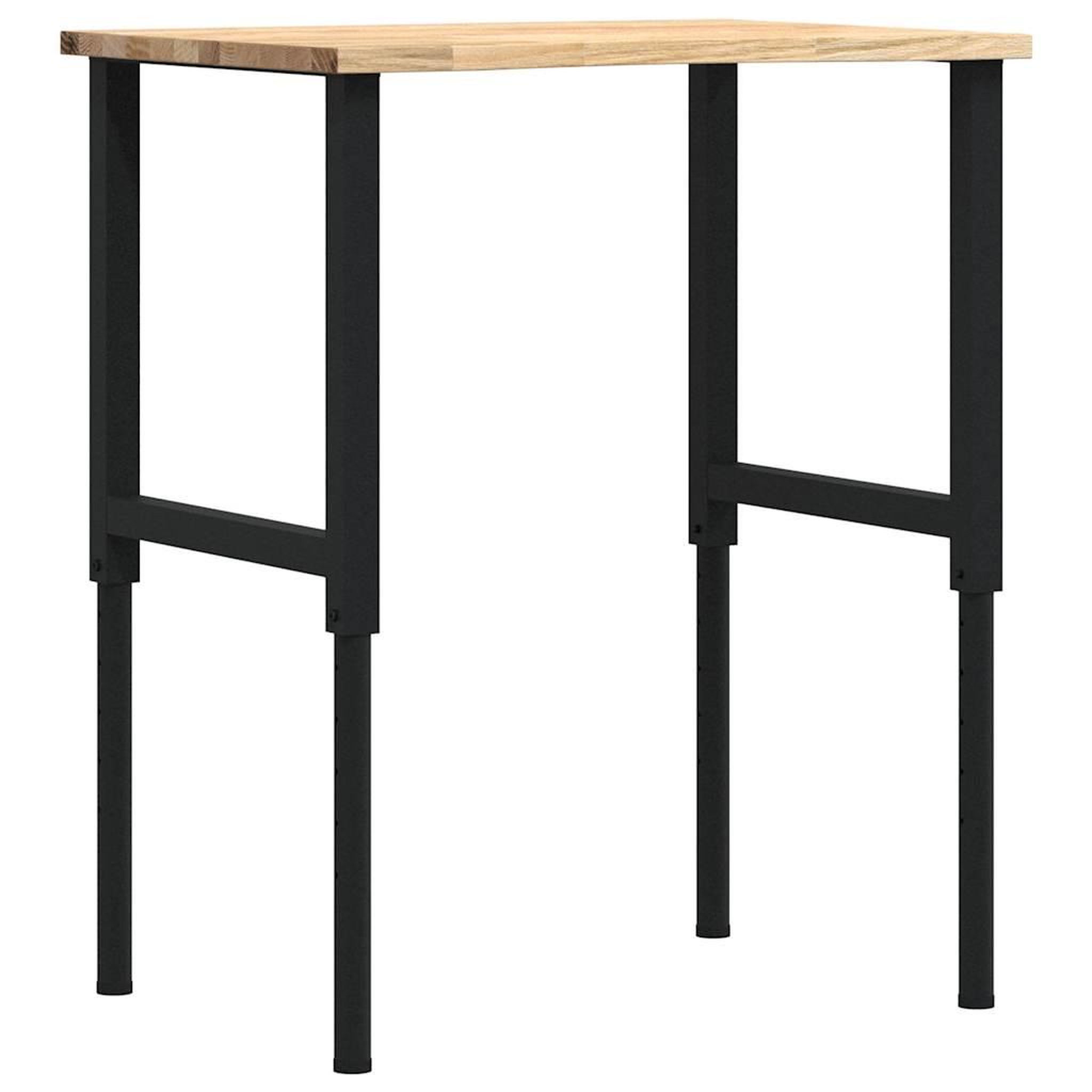 Voir la diapositive 2 : VIDAXL Etabli 80x60x(71,5-98) cm bois de chene massif