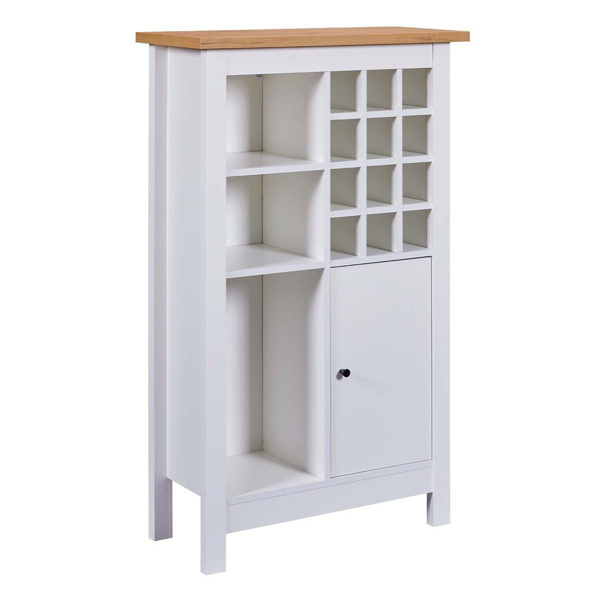 INTERLINK Buffet avec range-bouteilles  nichole  124cm blanc