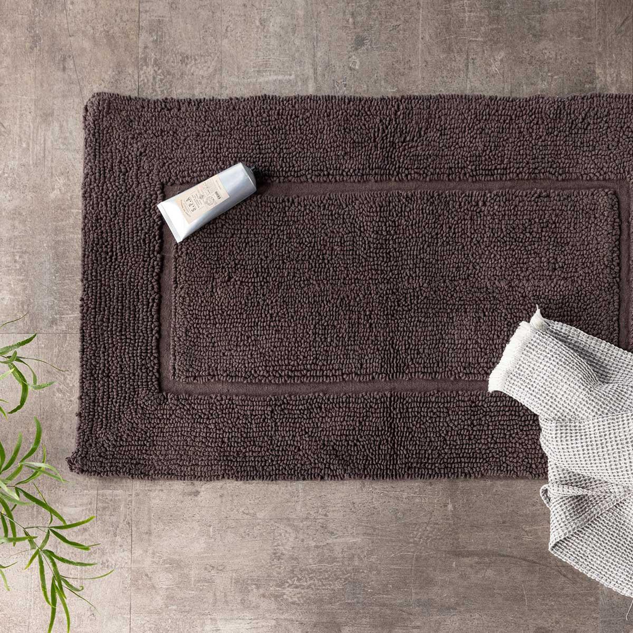 Voir la diapositive 3 : Paris Prix Tapis de salle de bain  william  60x90cm gris