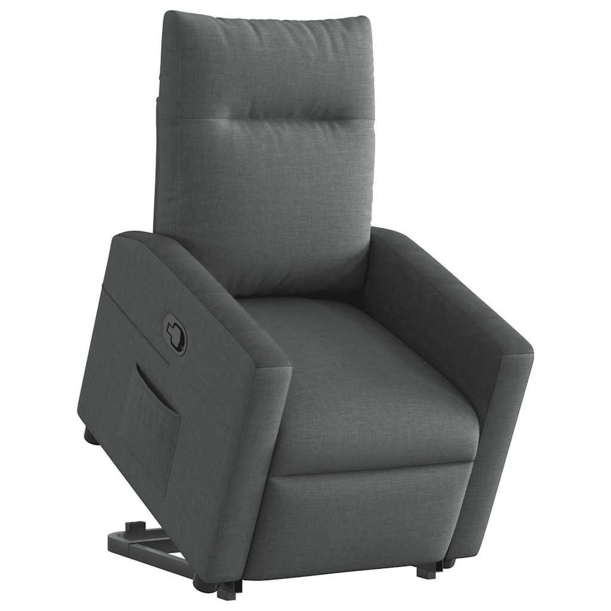 Voir la diapositive 2 : VIDAXL Fauteuil inclinable Gris fonce Tissu